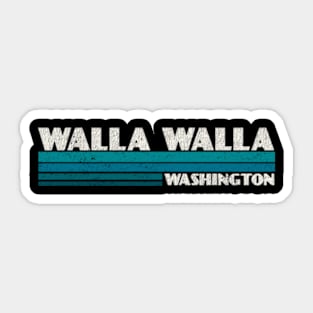 walla walla Washington Retro Sticker